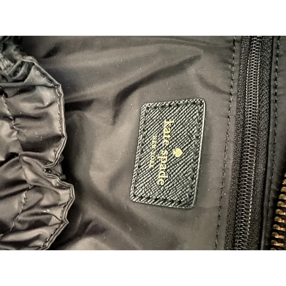 kate spade Black Nylon Baby Bag Tote
